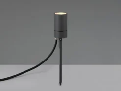 Schwenkbarer LED Gartenstrahler mit Erdspieß & 2 Meter Anschlusskabel Ø 5cm