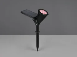 Schwenkbarer Solar Deko Gartenstrahler FESTIVAL mit RGB Farbwechsel, H: 36cm