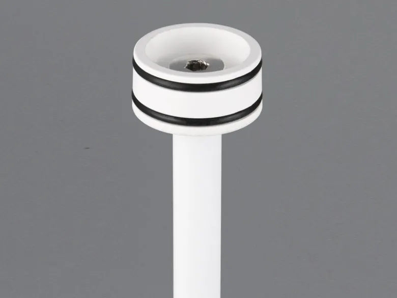 SET: Kleine Akku Stehlampe 123cm & Tischlampe 39cm für Outdoor kabellos Weiß