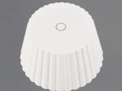 SET: Kleine Akku Stehlampe 123cm & Tischlampe 39cm für Outdoor kabellos Weiß