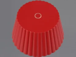 SET: Kleine Akku Stehlampe 123cm & Tischlampe 39cm für Outdoor kabellos Rot