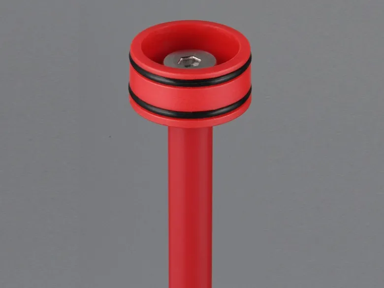 SET: Kleine Akku Stehlampe 123cm & Tischlampe 39cm für Outdoor kabellos Rot
