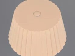 SET: Kleine Akku Stehlampe 123cm & Tischlampe 39cm für Outdoor kabellos Beige
