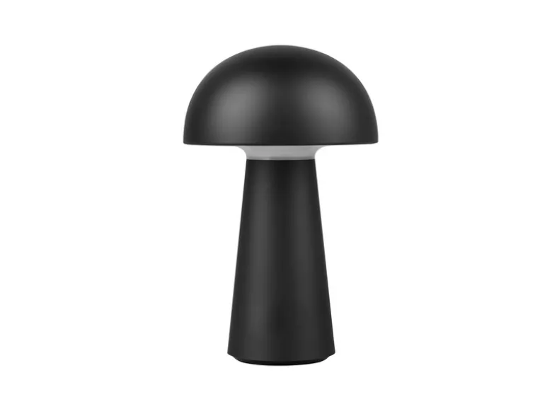 SET Outdoor Akku LED Tischleuchten Touch Dimmer, Schwarz Höhe 21cm