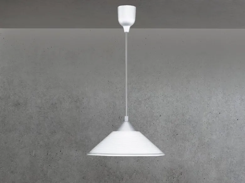 Skandinavische LED Pendelleuchte mit Glas Lampenschirm, Ø 30cm