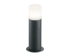 Sockelleuchte HOOSIC aus Aluminium in Anthrazit E27, Höhe 30cm