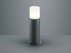 Sockelleuchte HOOSIC aus Aluminium in Anthrazit E27, Höhe 30cm