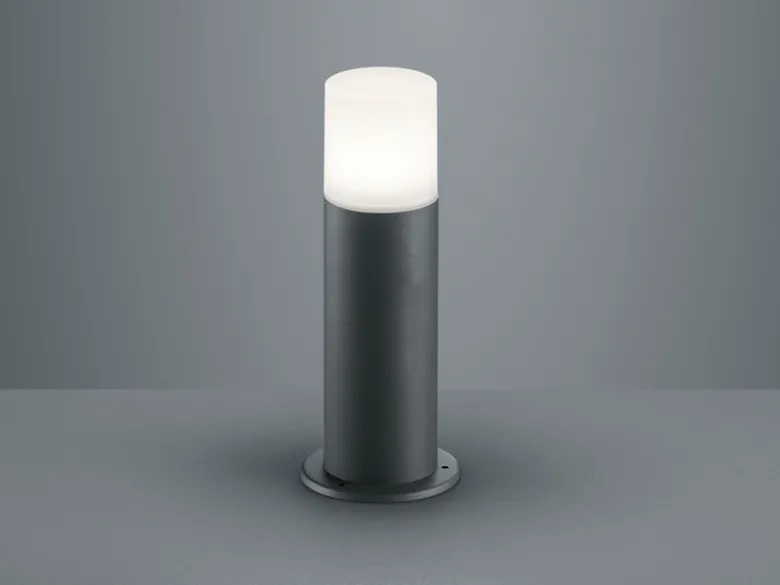 Sockelleuchte HOOSIC aus Aluminium in Anthrazit E27, Höhe 30cm