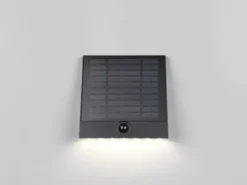Solar Außenwandleuchte ALVORADA auch per USB aufladbar mit Bewegungsmelder