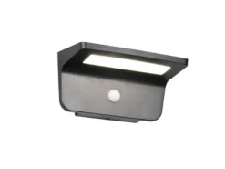 Solar Außenwandleuchte ATICO auch per USB aufladbar mit Bewegungsmelder, B: 20cm