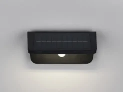 Solar Außenwandleuchte ATICO auch per USB aufladbar mit Bewegungsmelder, B: 20cm