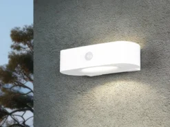 Solar Außenwandleuchte BILBAO auch per USB aufladbar mit Bewegungsmelder B: 21cm