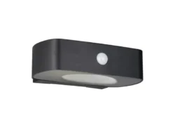 Solar Außenwandleuchte BILBAO auch per USB aufladbar mit Bewegungsmelder B: 21cm