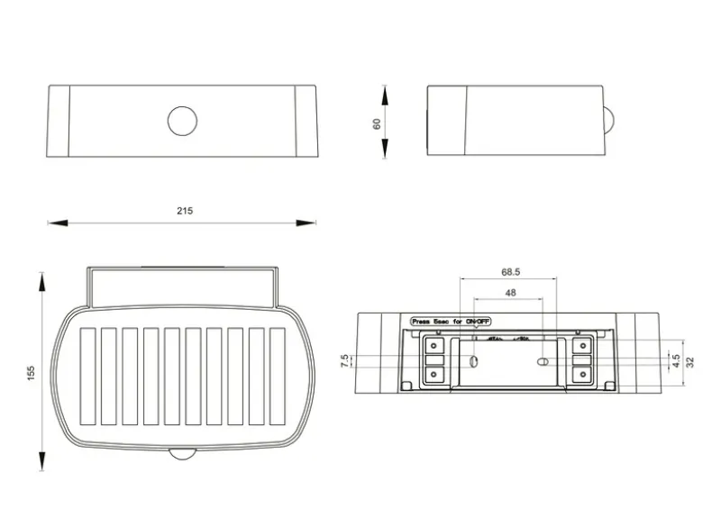 Solar Außenwandleuchte BILBAO auch per USB aufladbar mit Bewegungsmelder B: 21cm