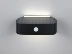 Solar Außenwandleuchte BILBAO auch per USB aufladbar mit Bewegungsmelder B: 21cm
