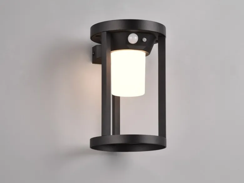 Solar Außenwandleuchte CARMO mit Bewegungsmelder & Dauerlicht, H. 20cm
