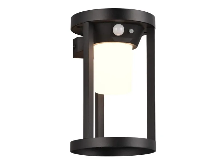 Solar Außenwandleuchte CARMO mit Bewegungsmelder & Dauerlicht, H. 20cm