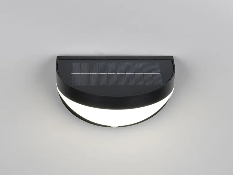 Solar Außenwandleuchte COBRE auch per USB aufladbar mit Bewegungsmelder, B: 16cm