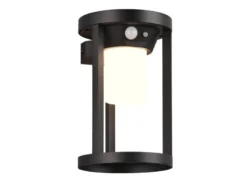 Solar Außenwandleuchte 2er SET mit Bewegungsmelder & Dauerlicht, Höhe 20cm