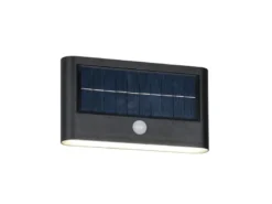 Solar Außenwandleuchte RAMOS auch per USB aufladbar mit Bewegungsmelder, B: 18cm