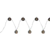 Solarbetriebene LED Outdoor Lichterkette mit 8 Kugeln, Länge 4,1 Meter