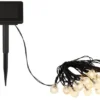 Solarbetriebene LED Outdoor Lichterkette mit 20 Glühbirnen, Länge 2,8 Meter