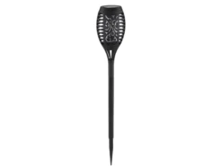 Solarfackeln 6er Set mit Flammeneffekt, Schwarz, Höhe 49,5cm