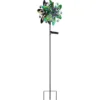 Solar Gartenstecker Windspiel mit Erdspieß aus Metall Bunt, Höhe 124cm