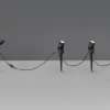 Solar Gartenstrahler OBIDOS auch per USB aufladbar mit 3 Spots, L: 6,2 Meter