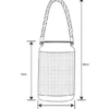Solarlaternen 2er SET Metall Rattanoptik, hängend oder stehend, Höhe 30cm
