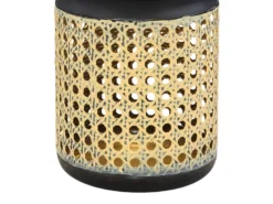 Solarlaternen 2er SET Metall Rattanoptik, hängend oder stehend, Höhe 30cm