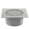 Solar LED Bodeneinbaustrahler 6er SET für Außen, Edelstahl 4-eckig 10x10cm, IP67