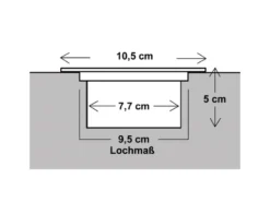 Solar LED Bodeneinbaustrahler 8er SET für Außen, Edelstahl 4-eckig 10x10cm, IP67
