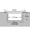 Solar LED Bodeneinbaustrahler 8er SET für Außen, Edelstahl rund Ø14cm IP67