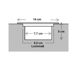 Solar LED Bodeneinbaustrahler 8er SET für Außen, Edelstahl rund Ø14cm IP67