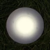Solar LED Bodeneinbaustrahler 6er SET für Außen, Edelstahl rund Ø14cm IP67