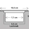 Solar LED Bodeneinbaustrahler 2er SET für Außen, Edelstahl 4-eckig 10x10cm, IP67