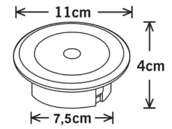 Solar LED-Bodenspot, Edelstahl, Ø 11cm, je Spot bis 100kg belastbar