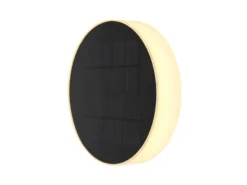 Solarleuchte mit abnehmbaren Erdspieß, auch zur Wandmontage geeignet Ø15cm