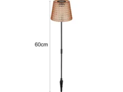 Solarleuchten Set: 2er Sets Tischleuchten & Erdspießleuchten Bernsteinfarbig