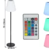 Solarleuchten SET: Stehleuchte höhenverstellbar bis 150 cm & Tischleuchte 25 cm