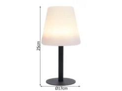 Solarleuchten SET: Stehleuchte höhenverstellbar bis 150 cm & Tischleuchte 25 cm