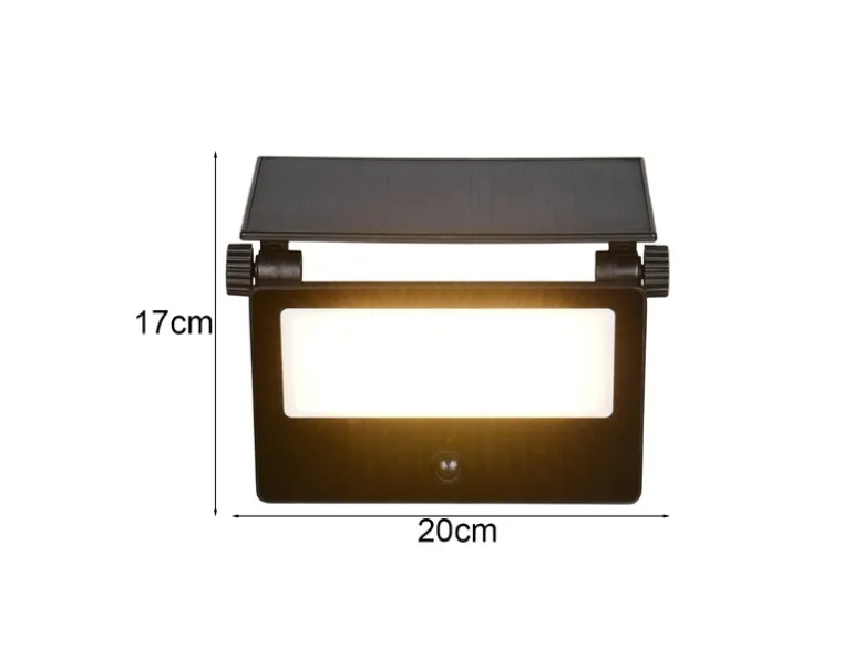 Solarstrahler MOURA außen mit Bewegungsmelder, Breite 20cm
