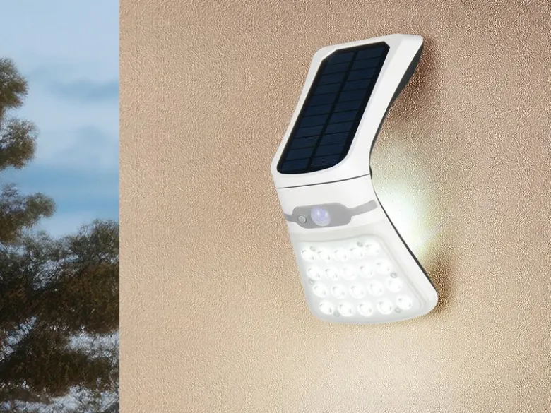 Solar Wandleuchte DIADEMA mit Bewegungsmelder & dezentem Dauerlicht