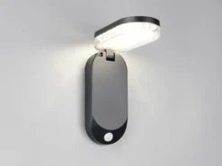 Solar Wandleuchte LAGOAS mit Bewegungsmelder & dezentem Dauerlicht