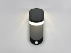 Solar Wandleuchte LAGOAS mit Bewegungsmelder & dezentem Dauerlicht