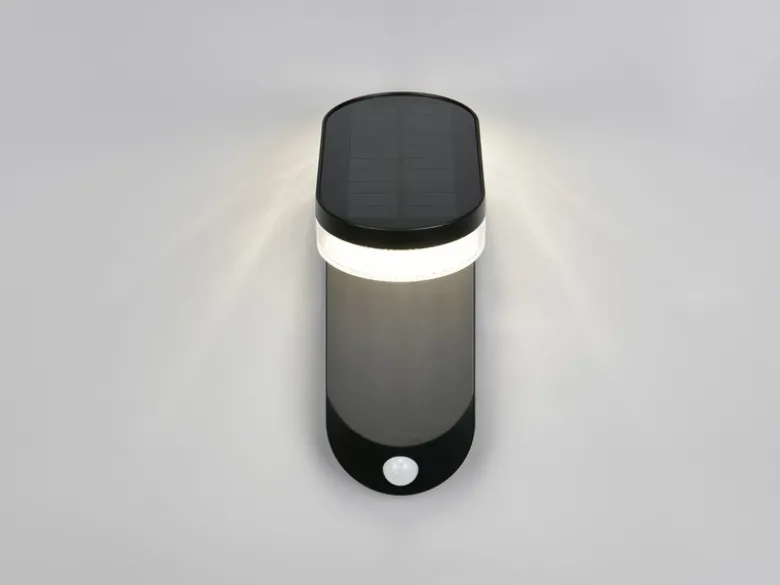 Solar Wandleuchte LAGOAS mit Bewegungsmelder & dezentem Dauerlicht