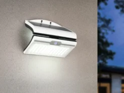 Solar Wandleuchte MACAPA mit Bewegungsmelder & dezentem Dauerlicht