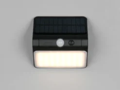 Solar Wandleuchte OLINDA außen mit Bewegungsmelder, Breite 12cm