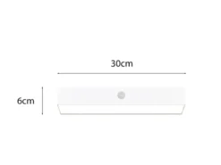 Solar Wandleuchte SILVES auch per USB aufladbar mit Bewegungsmelder, Breite 30cm
